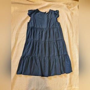 Women's Blue tiered Dress Medium